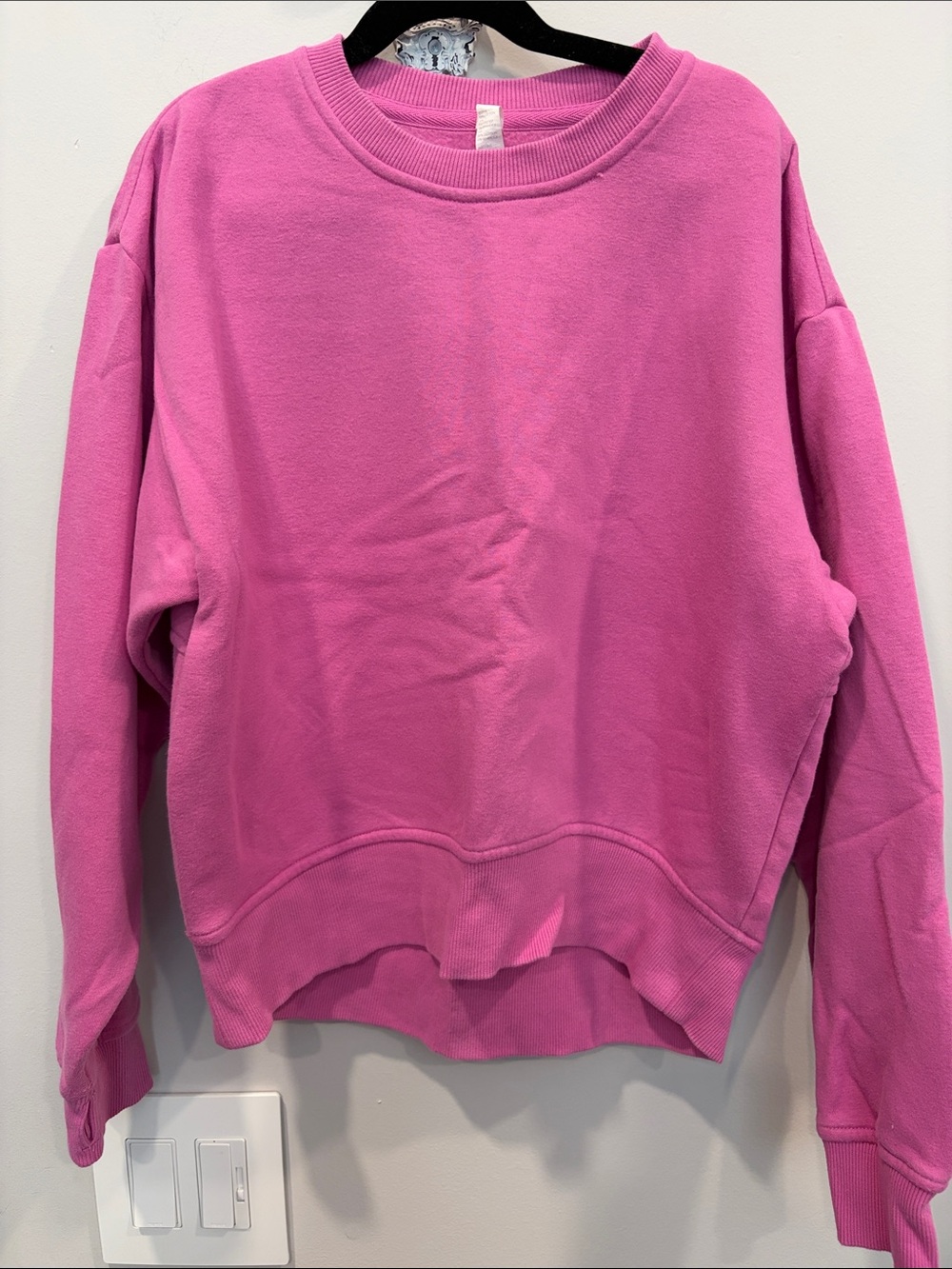 Zella Girl Bright Pink Crewneck Sweatshirt